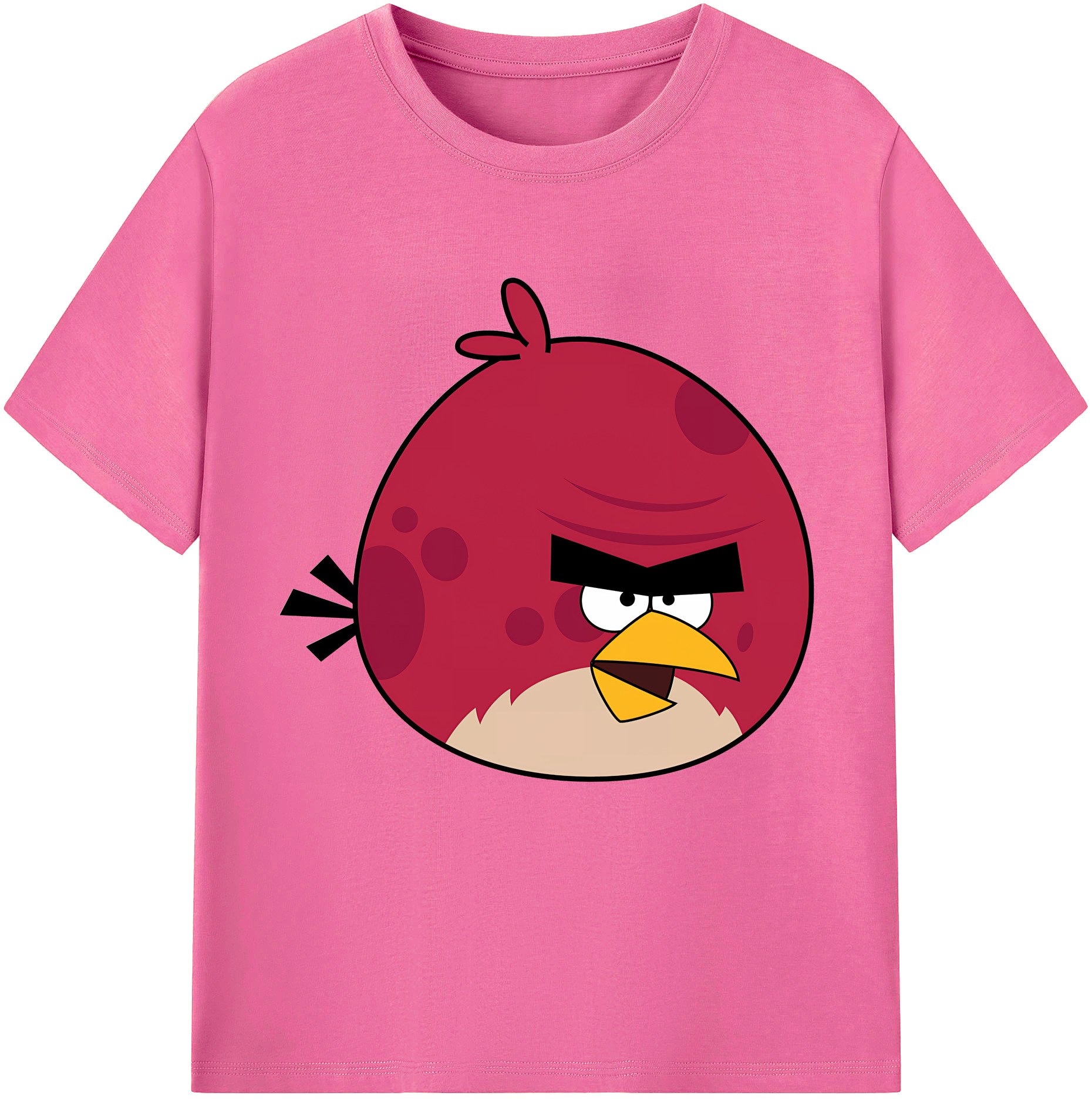 （画像用） Angry Birds アングリーバード レディースカジュアルプリントTシャツ（綿100％）